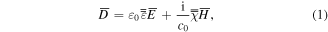 Equation (1)