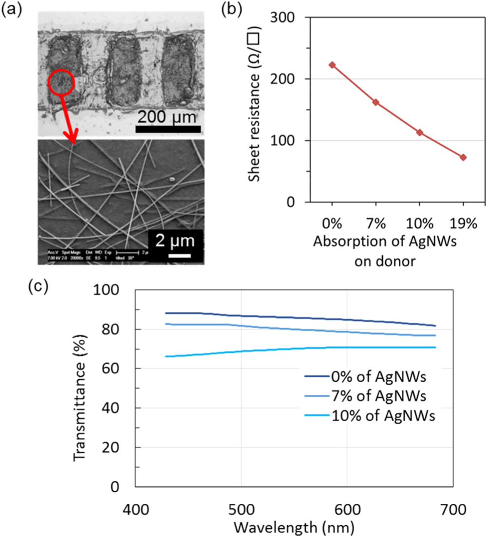 Stretchable and transparent electrodes based on patterned silver ...