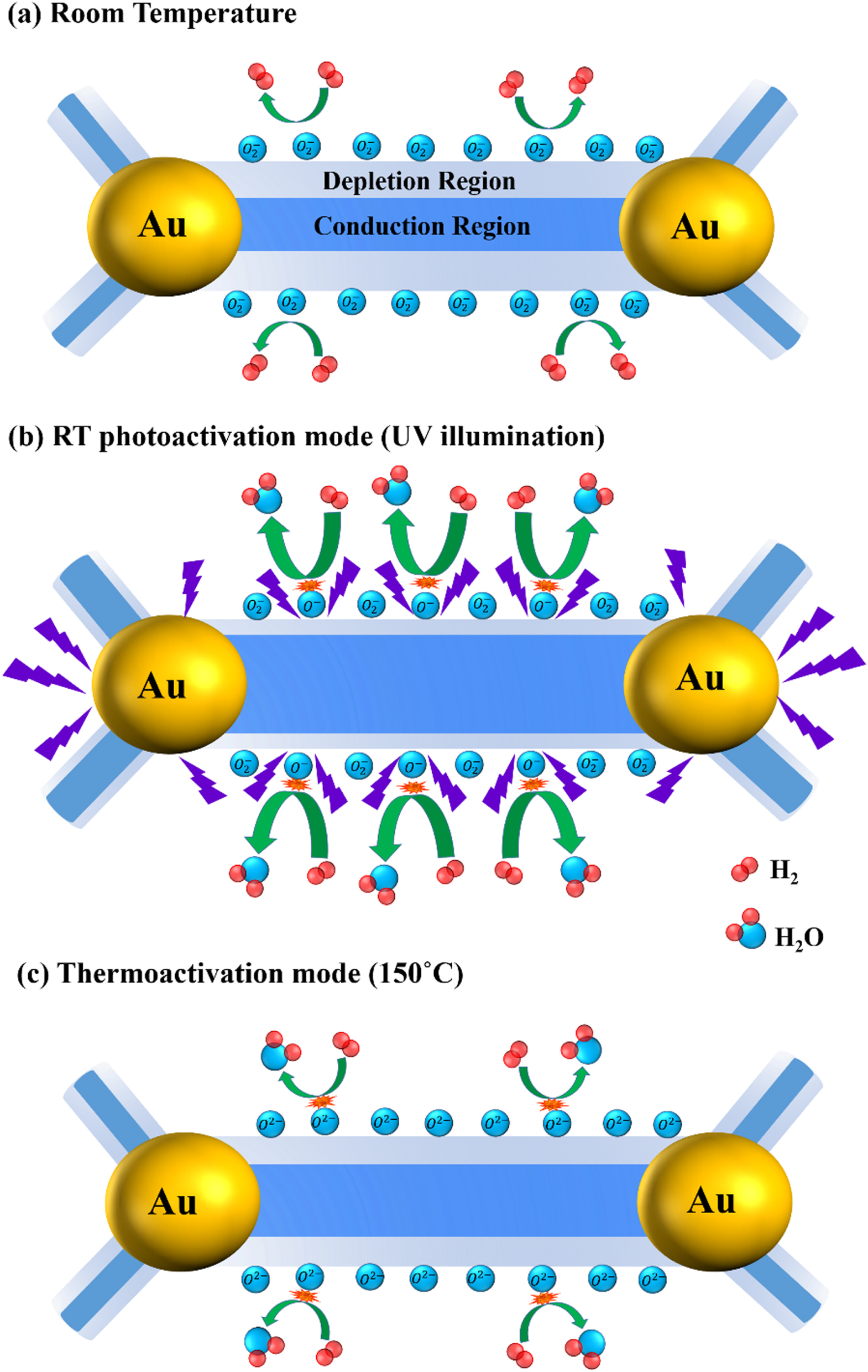 Efficient room temperature hydrogen sensor based on UV-activated ZnO ...