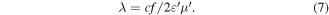 Equation (7)