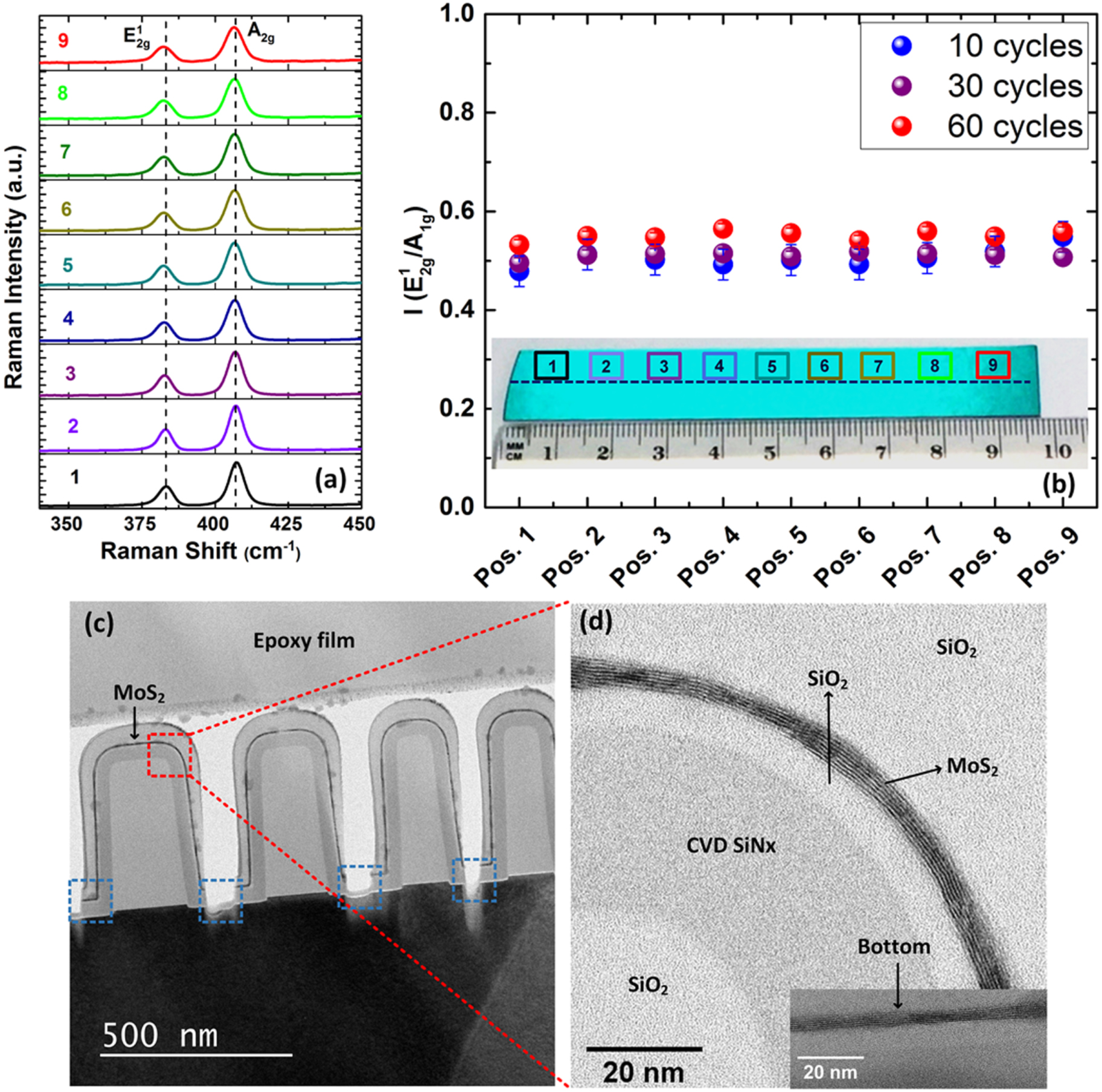 Large area, patterned growth of 2D MoS2 and lateral MoS2–WS2 ...