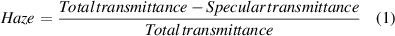 Equation (1)
