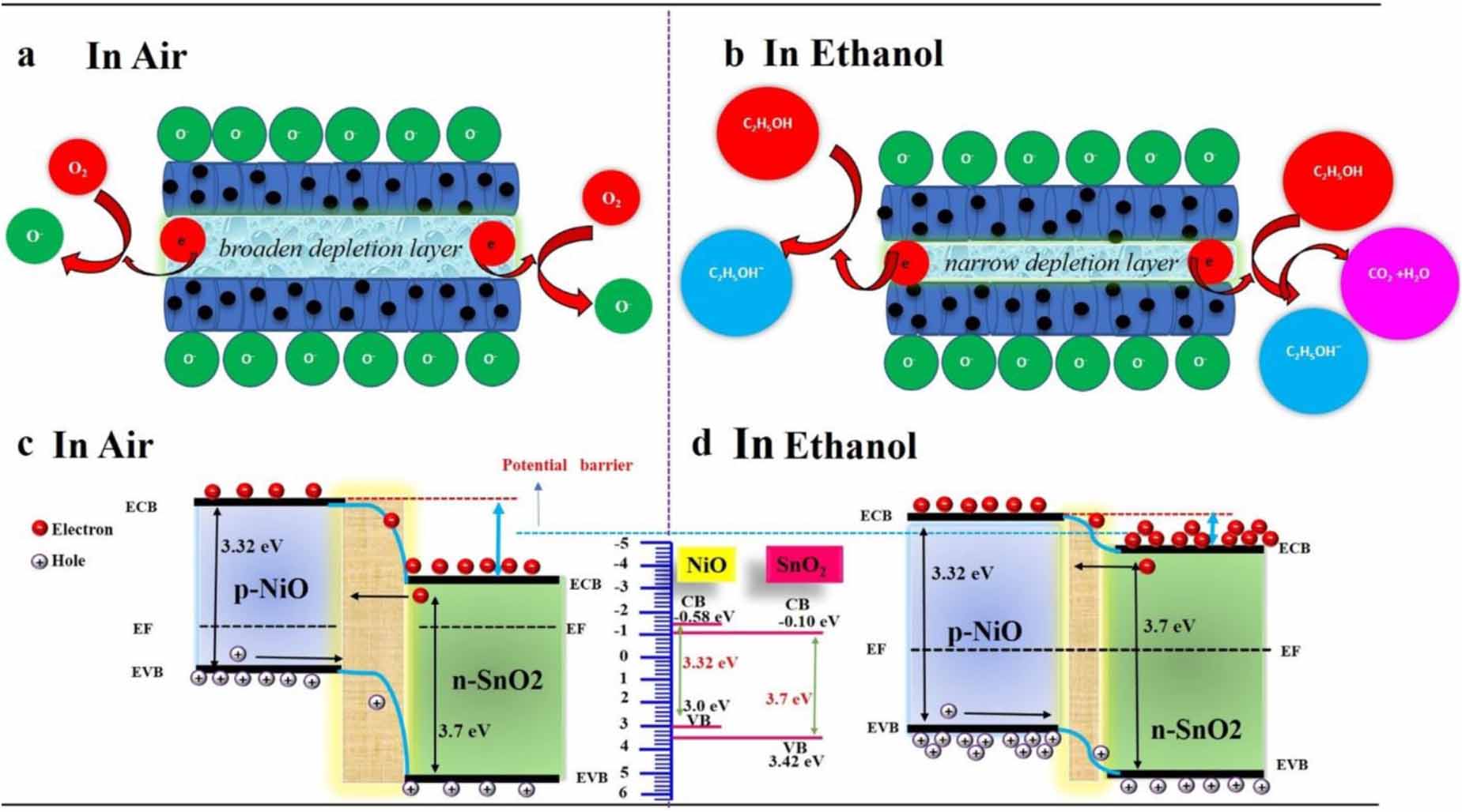 Development of high-performance sensor based on NiO/SnO2 ...