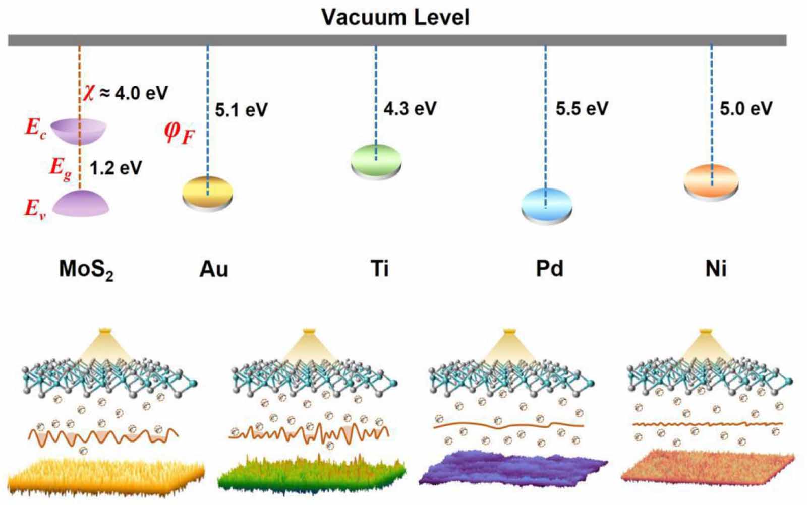 Influence of MoS2-metal interface on charge injection: a comparison ...