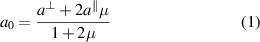 Equation (1)