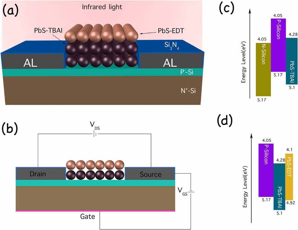 Silicon-based PbS-CQDs infrared photodetector with high sensitivity and ...
