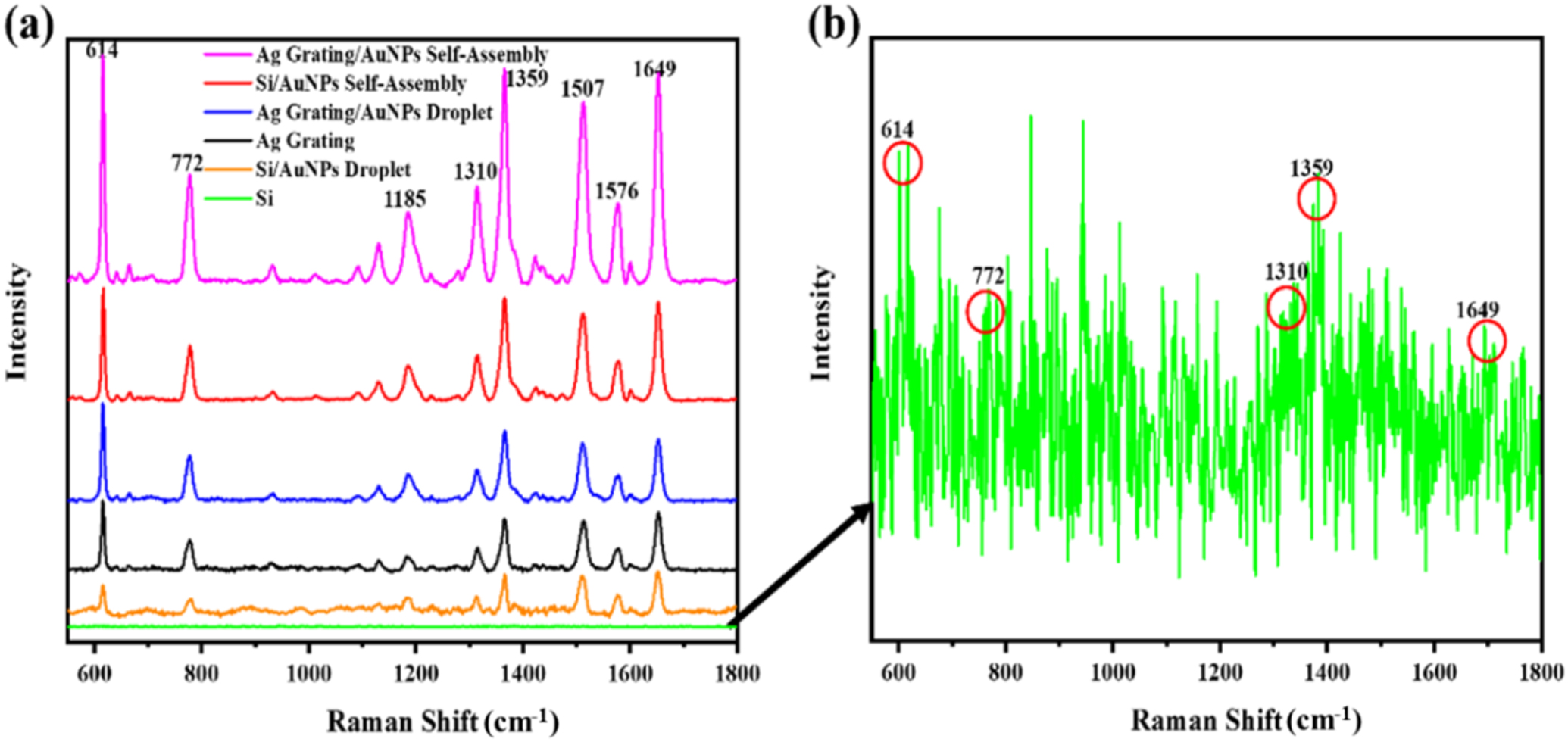 Nanoscale flexible Ag grating/AuNPs self-assembly hybrid for ultra ...