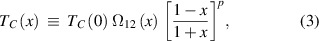 Equation (3)
