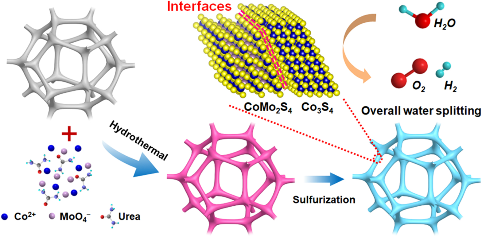 Interface-engineered Co3S4/CoMo2S4 nanosheets as efficient bifunctional ...