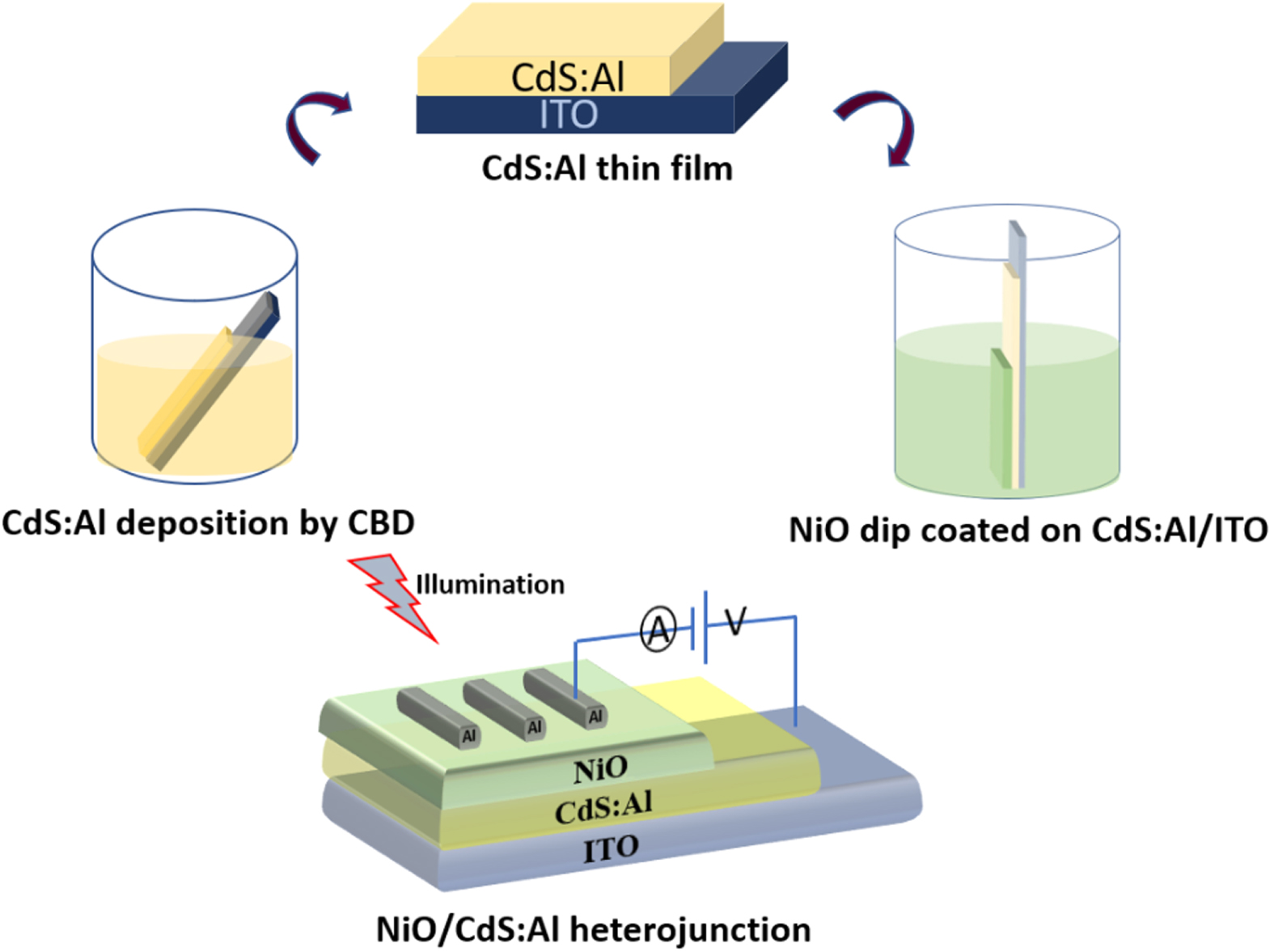 Self-powered broadband photodetector based on a solution-processed p ...