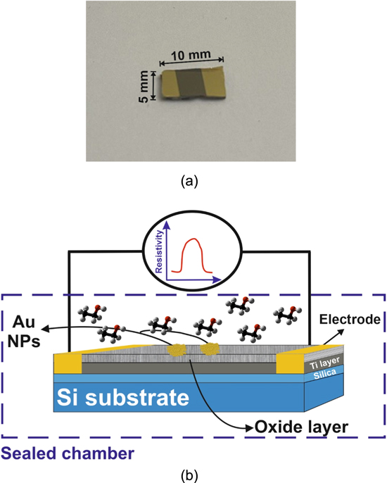 The sensitivity enhancement of TiO2-based VOCs sensor decorated by gold ...