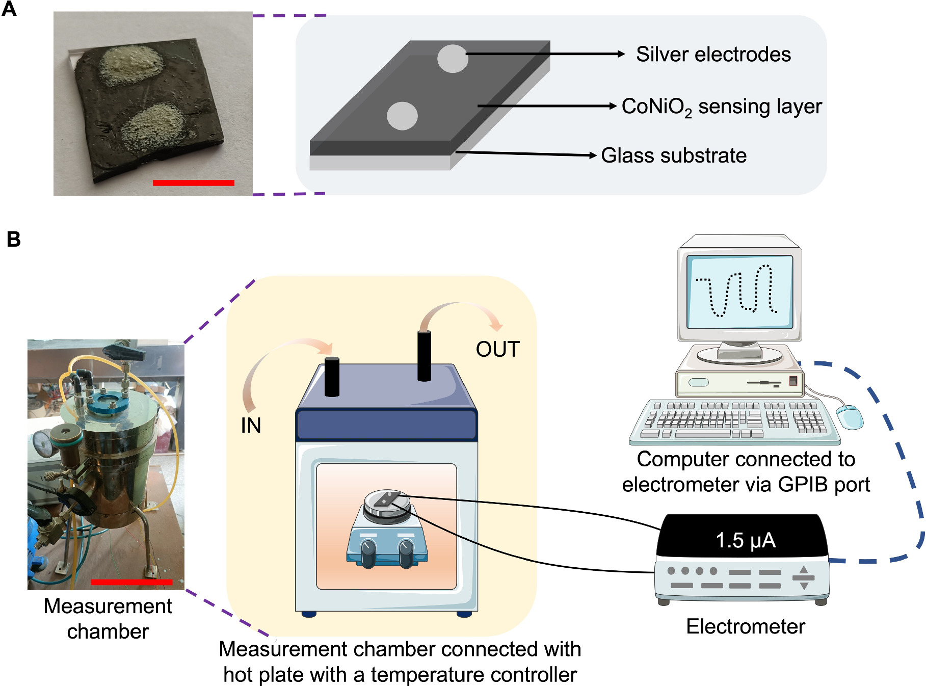 High Selectivity and Sensitivity through Nanoparticle Sensors for Cleanroom CO2 Detection