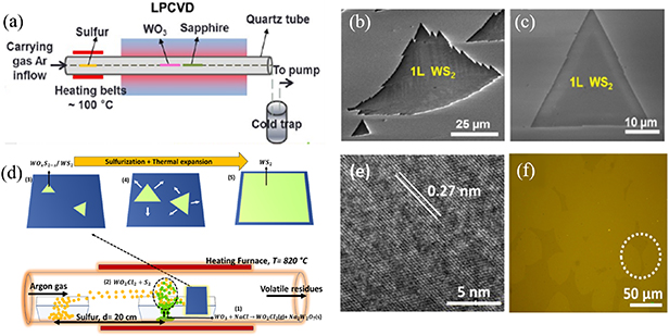 2D WS2 monolayer preparation method and research progress in the field ...