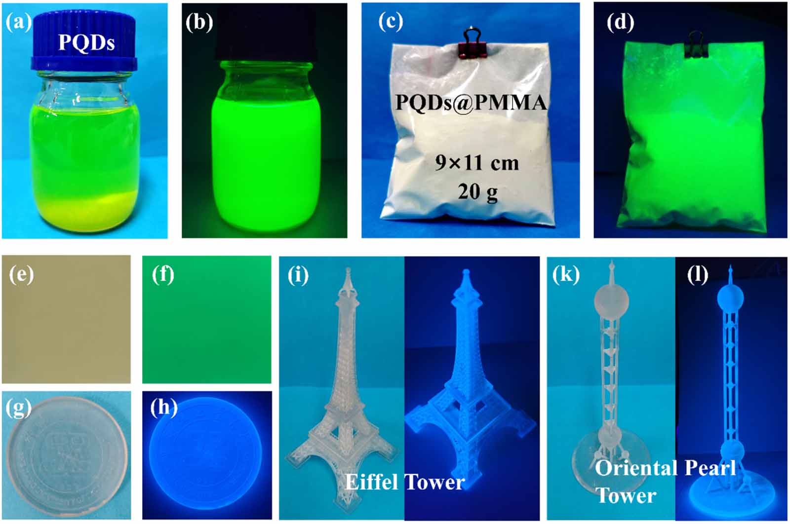 Stable perovskite quantum dots encapsulated with polymethyl ...