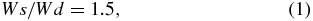Equation (1)