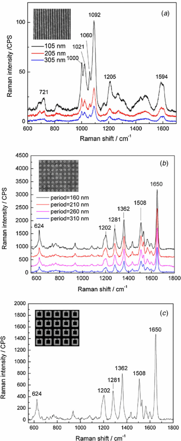 Electron-beam lithography of gold nanostructures for surface-enhanced ...