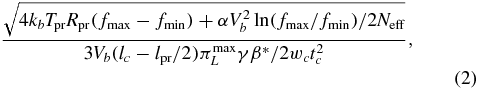 Equation (2)