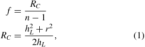 Equation (1)