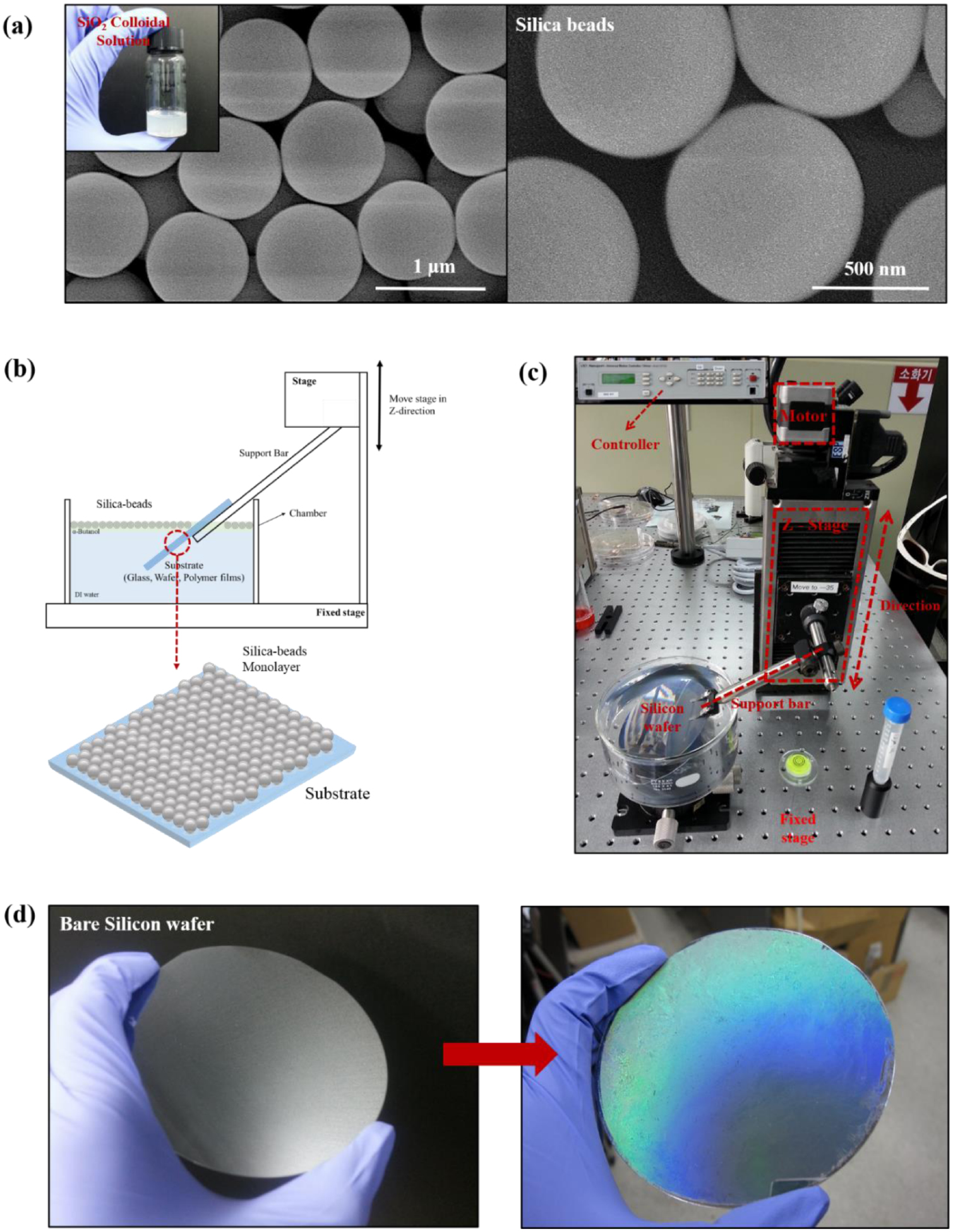 Microstructure Sputtering Sio2 Hybrid subtractive micro-patterning of a self-assembled SiO2 nano ...