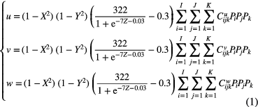 Equation (1)