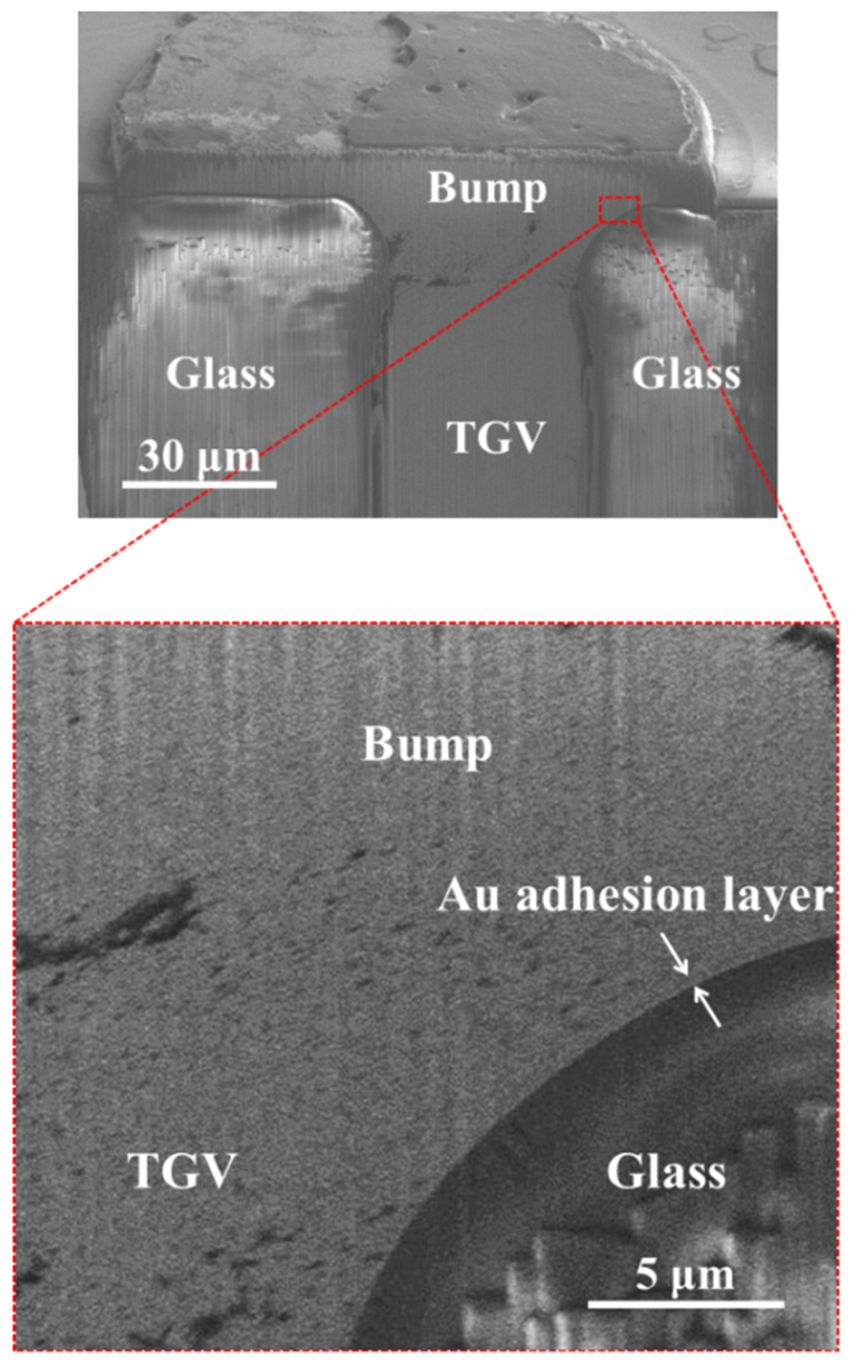 Incom Application of I-structure though-glass interconnect filled with ...