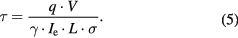 Equation (5)