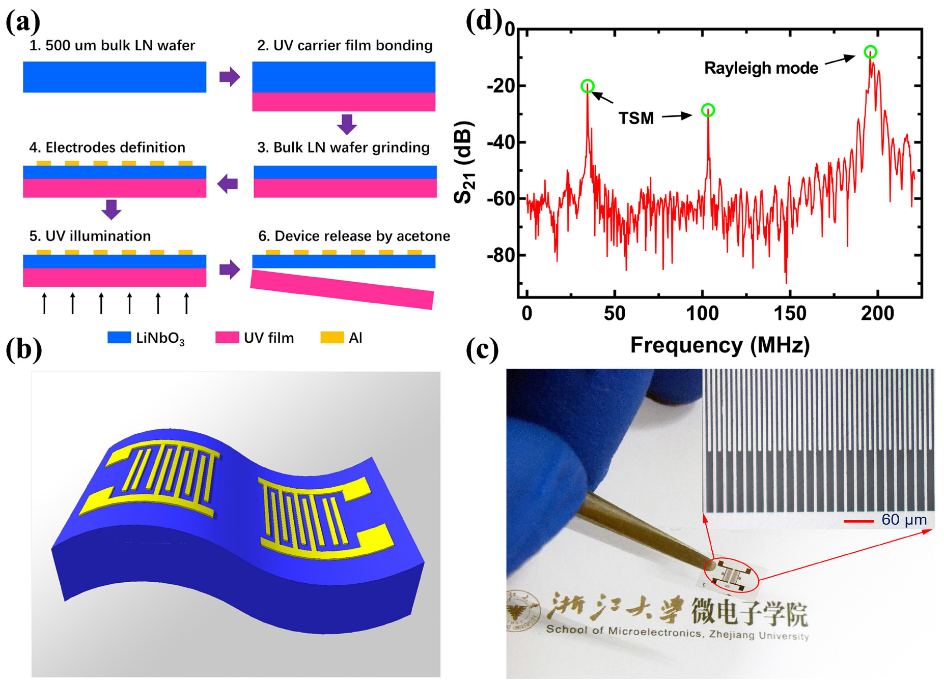 Flexible dual-mode surface acoustic wave strain sensor based on ...