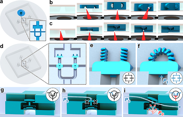 Integrated 3D printed microfluidic circuitry and soft microrobotic ...