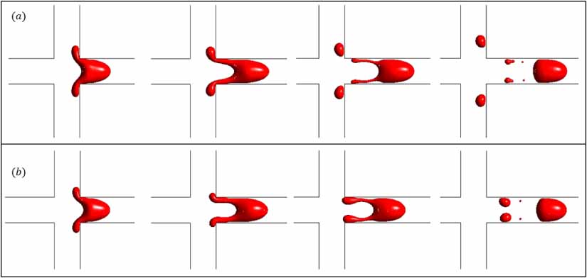 Droplet breakup regimes and critical capillary number in a cross ...