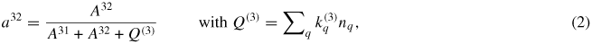 Equation (2)