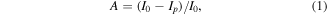 Equation (1)