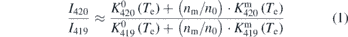 Equation (1)