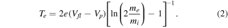 Equation (2)