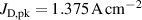 $J_\textrm{D,pk} = {1.375}\,\textrm{A}\,\textrm{cm}^{-2}$