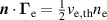 ${\boldsymbol{{n}}} \cdot {{\boldsymbol{{\Gamma }}}_{\text{e}}} = \frac{1}{2}{v_{{\text{e}},{\text{th}}}}{n_{\text{e}}}$