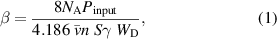 Equation (1)