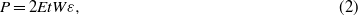 Equation (2)