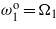 ${\omega }_{1}^{\mathrm{o}}={\Omega }_{1}$