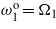 ${\omega }_{1}^{\mathrm{o}}={\Omega }_{1}$