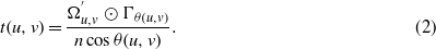Equation (2)