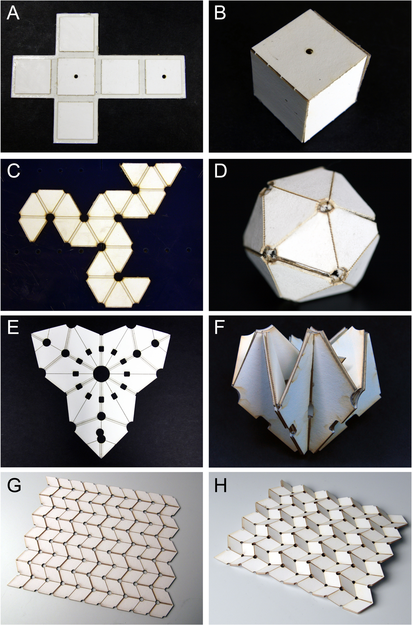 Self-folding origami: shape memory composites activated by uniform ...