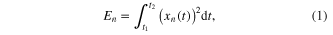 Equation (1)