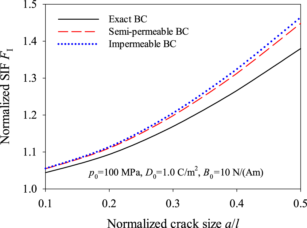 An iterative approach for analysis of cracks with exact boundary ...