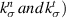 $k_\sigma ^n\,and\,k_\sigma ^t)$