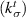 $\left( {k_\sigma ^t} \right)$