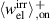 $\langle w_{\mathrm{el}}^{\mathrm{irr}} \rangle_{\mathrm{,on}}^{+}$