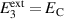 $E_{3}^{\mathrm{ext}} = E_{\mathrm{C}}$