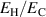 $E_{\mathrm{H}}/E_{\mathrm{C}}$
