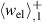 $\langle w_{\mathrm{el}}\rangle_{,1}^{\mathrm{+}}$