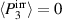 ${\langle P_{3}^{\mathrm{irr}}\rangle = 0}$